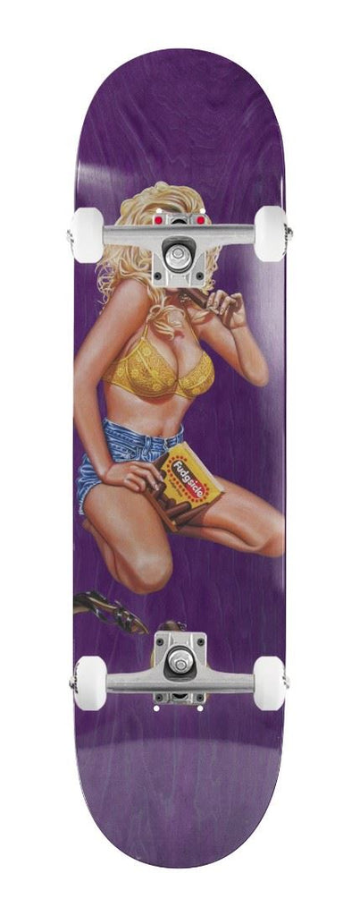 World Industries Kareem Campbell Fudgesicle EX7 Popsicle Purple x Venom Custom Complete Skateboard - 8.25"