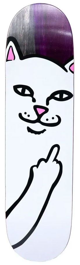 Rip N Dip Lord Nermal Purple/Black Skateboard Deck - 8.0