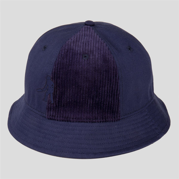 Pass~Port Cord Patch 6 Panel Bucket Cap (Navy) - L