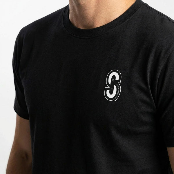 Skatewarehouse Mini Logo T-Shirt - Black - Skatewarehouse.co.uk