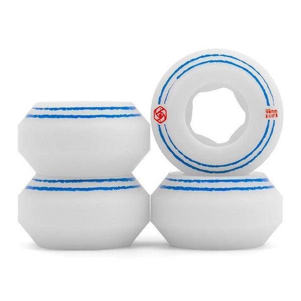 Red Eye Team Inline Skate Wheels - White