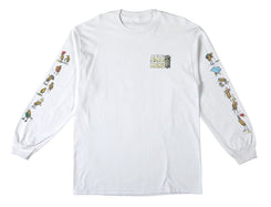 AntiHero L/S T-Shirt Roached Out - White / Multi Color Prints - Skatewarehouse.co.uk