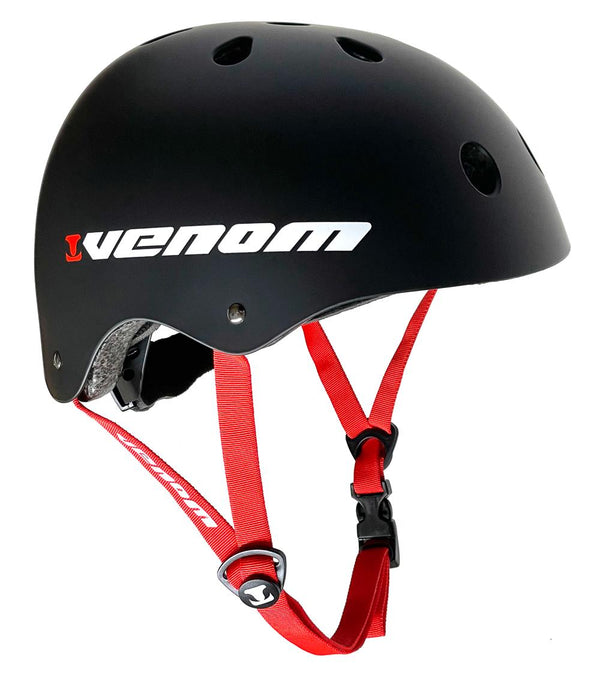 Venom Skateboards Pro Skate Skateboard Scooter Adjustable Helmet - Black - Skatewarehouse.co.uk