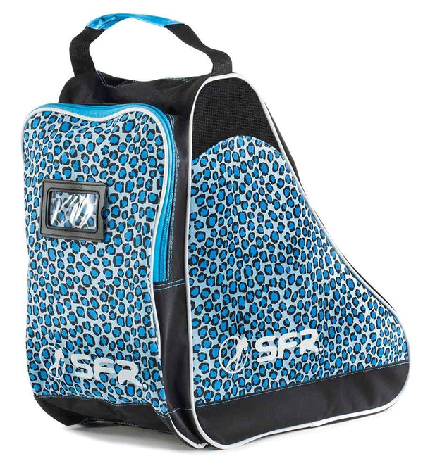 SFR Designer Ice & Skate Bag - Blue Leopard - Skatewarehouse.co.uk