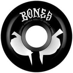 BONES Skateboard Wheels • OG Formula • • 100A • V5 Sidecut • Black (Spring '26) - Skatewarehouse.co.uk