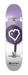 Blueprint x Sky Brown x MLSL Collab Guest Purple / White x Venom Custom Complete Skateboard - 8"
