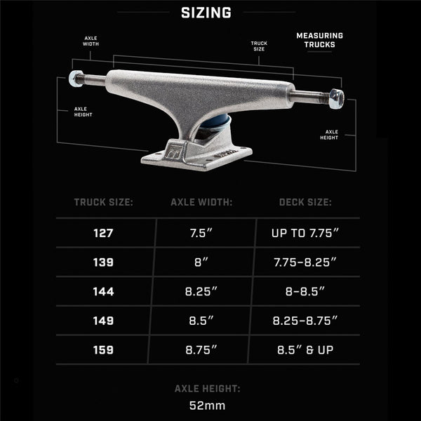 Royal FC Inverted Kingpin Raw Skateboard Trucks - 127 (5.0