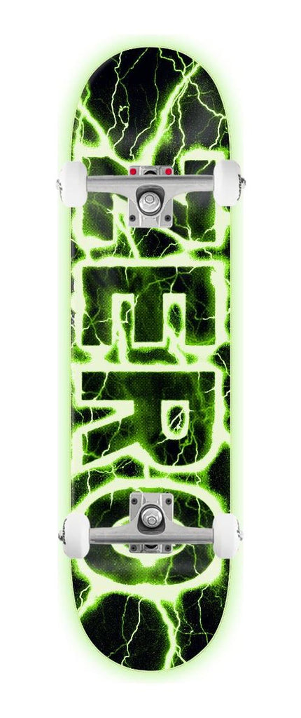 Zero Lightning 30 yr GITD Dipped x Venom Custom Complete Skateboard - 8.25"