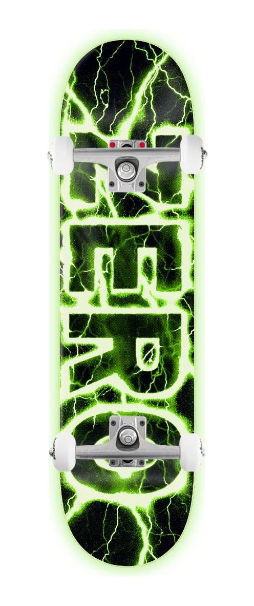 Zero Lightning 30 yr GITD Dipped x Venom Custom Complete Skateboard - 8.25"