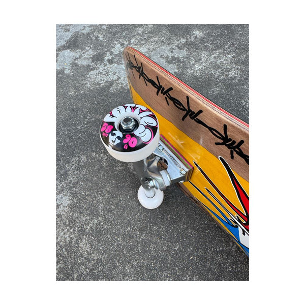 Opera Fatties Torn Spike Ex7 Brown / Yellow Complete Skateboard - 12