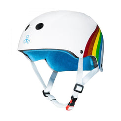 Triple Eight Helmet Certified Sweatsaver - White / Rainbow