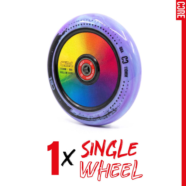 CORE CB1 Nylon Hollow Core Scooter 110mm - Black / Neo Scooter Wheels