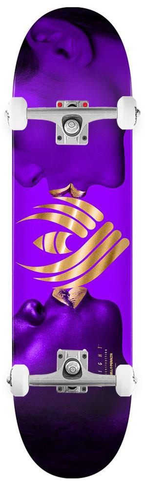 Powell Peralta KISS Flight • Purple / Gold Foil x Venom Custom Complete Skateboard - 8.38" - Skatewarehouse.co.uk