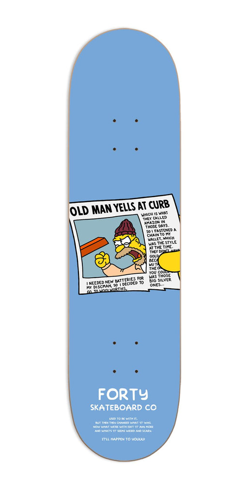 Forty Curb Skateboard Deck - 9.0"