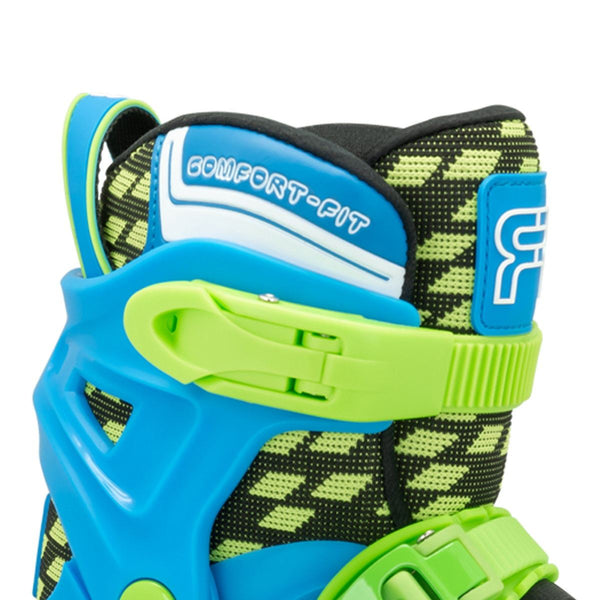 FR EZX Adjustable In-Line Skates - Blue / Lime