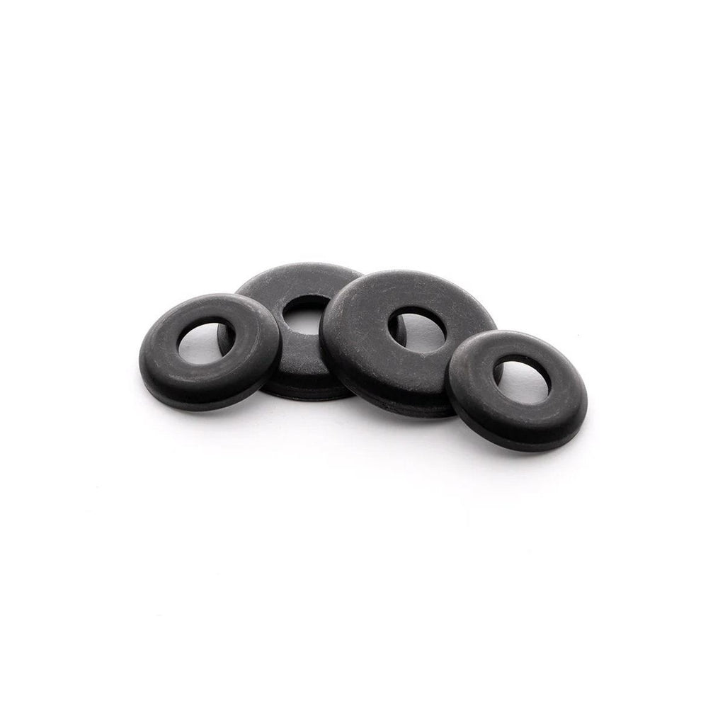 Paris Cup Washers - 2 Large & 2 Small - Black Skateboard Hardware