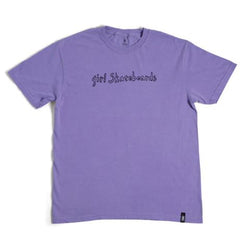 Girl Hand Script Tee Lavender - Skatewarehouse.co.uk