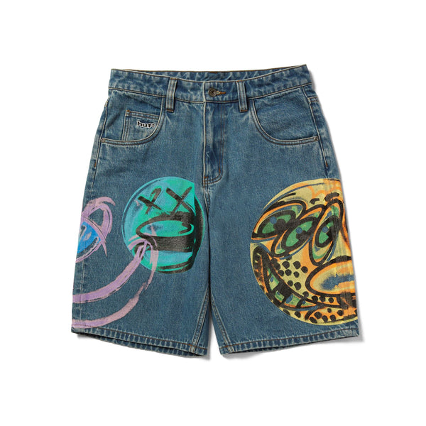 HUF x Kenny Scharf | Spray Guys Denim Short (Multi)