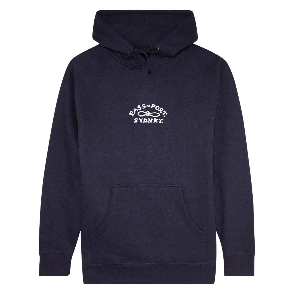 Pass~Port Moniker Organic Hoodie (Navy) - M