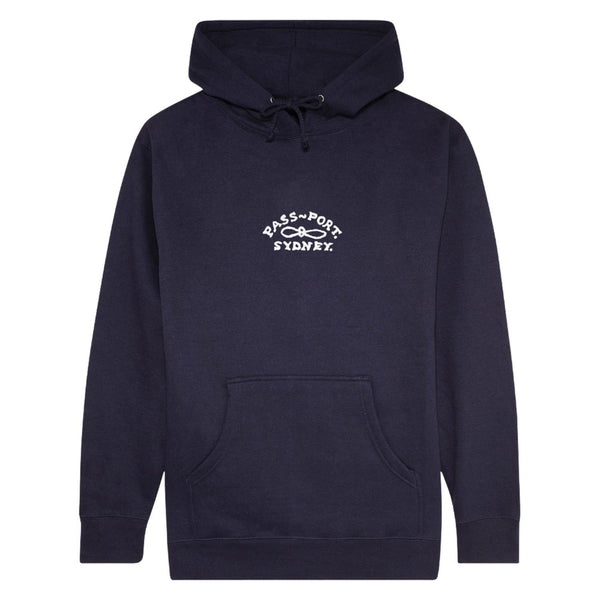 Pass~Port Moniker Organic Hoodie (Navy) - M