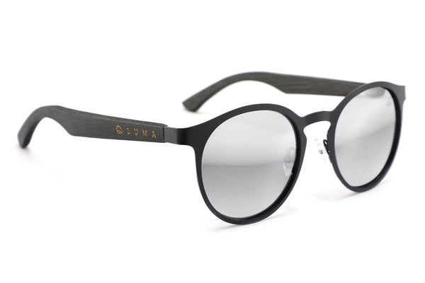 Luma St Ives Sunglasses - Black/Silver - Skatewarehouse.co.uk