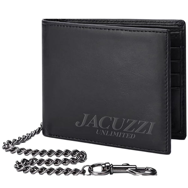 Jacuzzi Unlimited PU Leather Chain Wallet Black One Size