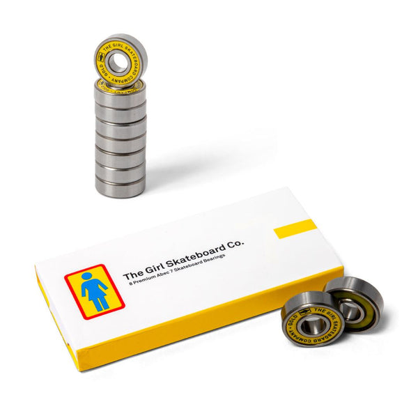 Girl Gold Abec 7 Skateboard Bearings - Skatewarehouse.co.uk