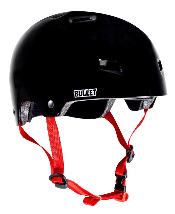 Bullet x Santa Cruz Helmet Eyeball Youth - Gloss Black - Skatewarehouse.co.uk