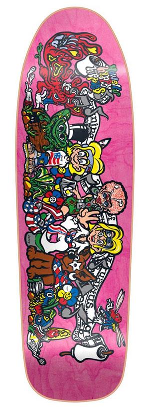 Heritage Nd Howell Hippies Ht Pink Skateboard Deck - 9.375