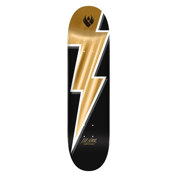 Powell Peralta Mike Vallely Lightning Bolt FLIGHT Gold Foil x Skateboard Deck - 8.75
