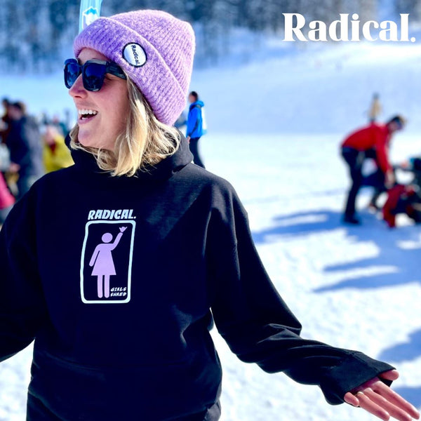 Radical. GIRLS SHRED Hoodie, unisex - Black - Skatewarehouse.co.uk