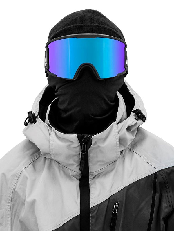 REKD Classic SnapFit Snow Goggle Kit - Black / Chromatic Sapphire - Skatewarehouse.co.uk