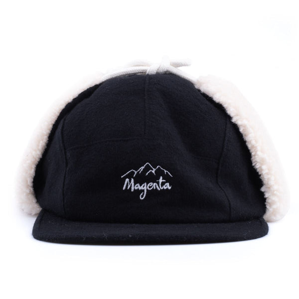 Magenta MTN Flaps 5-Pannel Hat Black
