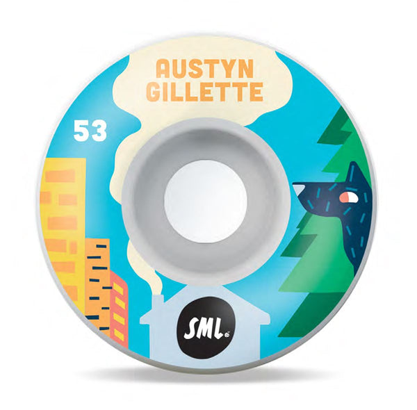 sml. The Arvo Series Austyn Gillette AG V-Cut - SALE Skateboard Wheels - 53mm