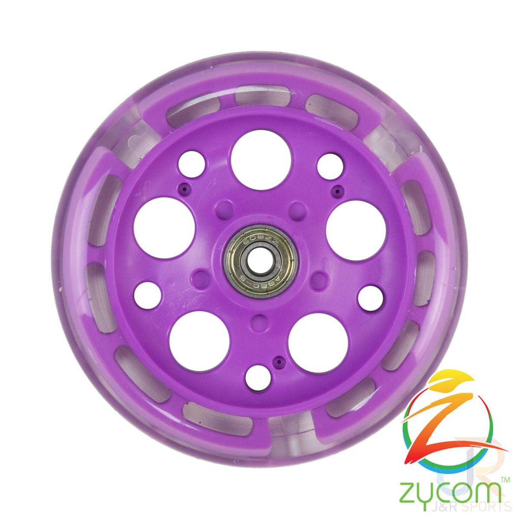 Zycom - 125mm Light UP Front - Purple Scooter Wheels