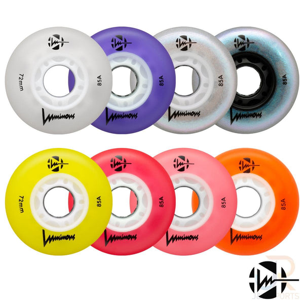 Seba Luminous Wheel (4) - Yellow / White - 72mm (Set of 4)