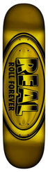 Real Dbx Team - Oval - 8.38 Full (Yellow) Skateboard Deck - 8.375"