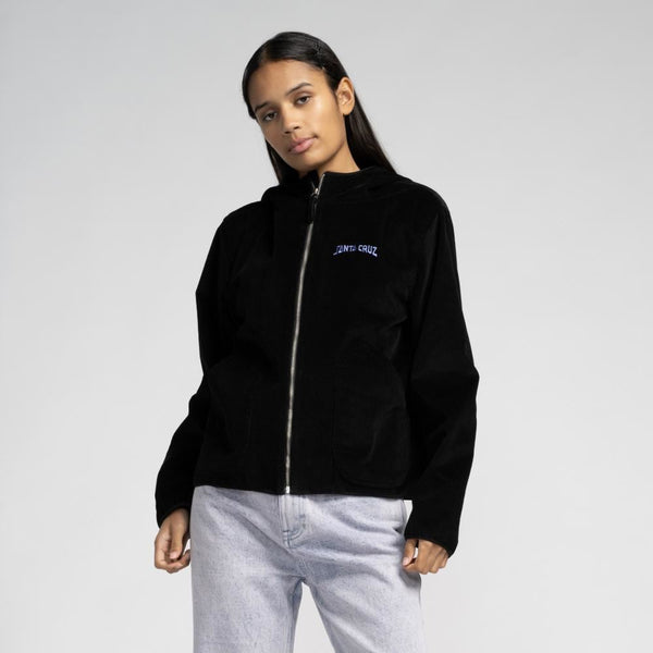 Santa Cruz Womens Jacket Set Strip Jacket - Black - Skatewarehouse.co.uk