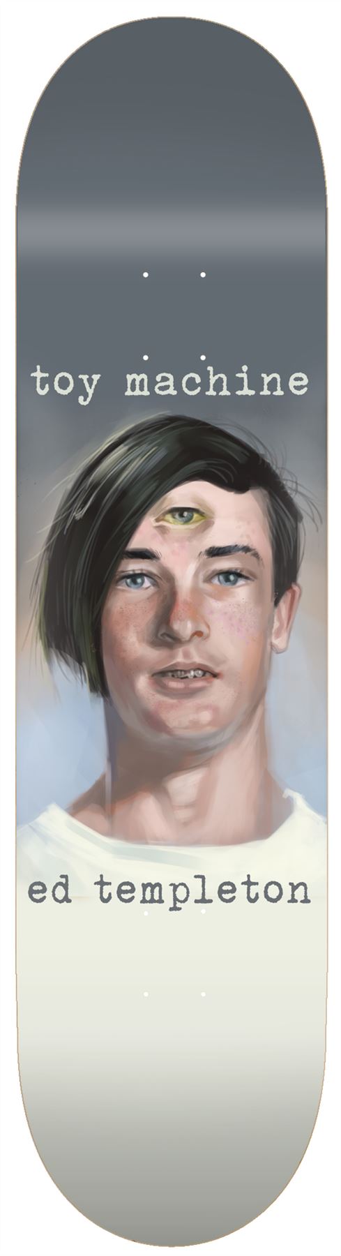 Toy Machine Templeton Portrait Skateboard Deck - 8.25