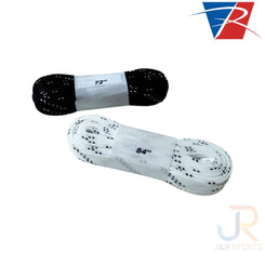 Riedell Waxed Laces Accessories - 72" BLACK with WHITE TRACE