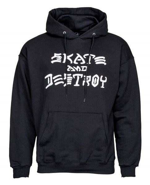 Thrasher Hoody Skate & Destroy - Black