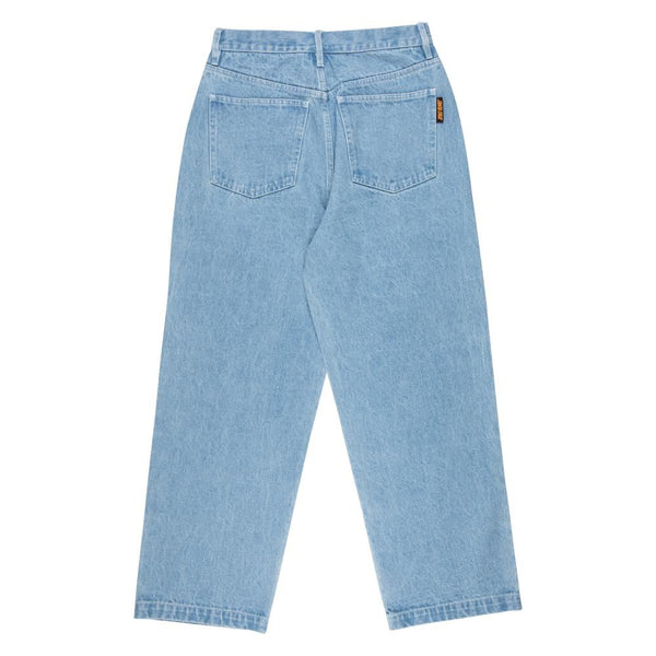 Santa Cruz Womens Pant Classic Baggy Jeans - Bleach Blue - Skatewarehouse.co.uk