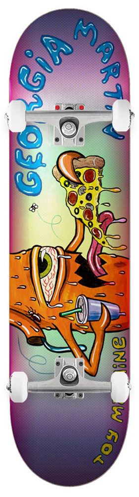 Toy Machine Georgia Martin 'Pizza' x Venom Custom Complete Skateboard - 8.0" - Skatewarehouse.co.uk