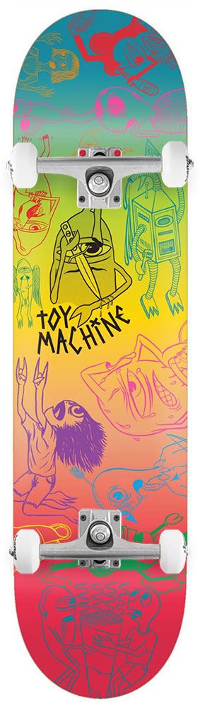 Toy Machine Characters II Custom Complete Skateboard - 8.0" - Skatewarehouse.co.uk