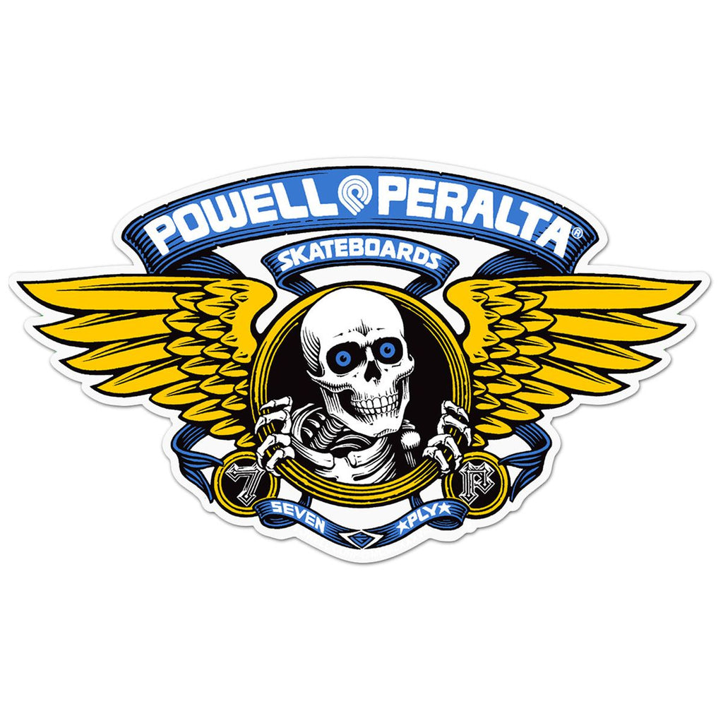 Powell-Peralta Winged Ripper Die-Cut 5" Blue (10 PK) Stickers