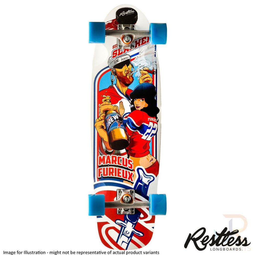 Restless RockSteady SLASHERS - Setup 1 with Paris Raw 150mm Trucks Longboard Complete