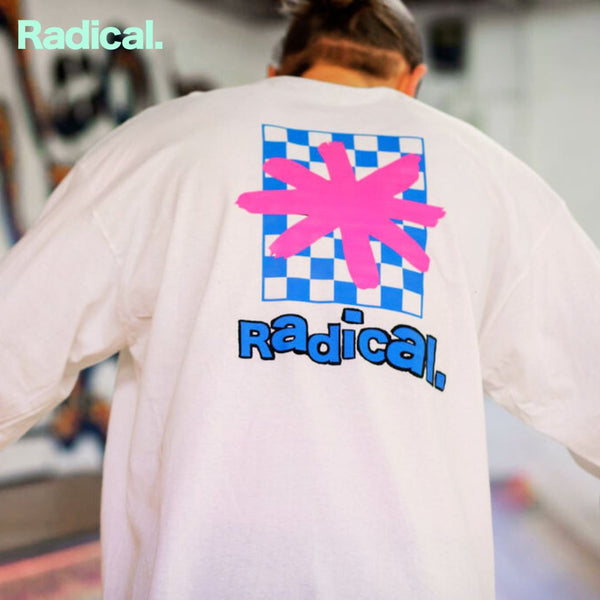 Radical. So Rad unisex Long Sleeve T-shirt - White - Skatewarehouse.co.uk