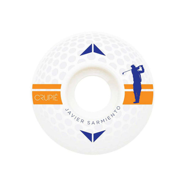 Crupie Golf Javier Sarmiento Skateboard Wheels - White