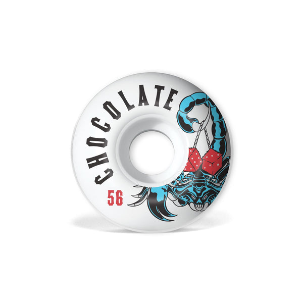 Chocolate Scorpion Dice Staple Skateboard Wheels 99D - Skatewarehouse.co.uk