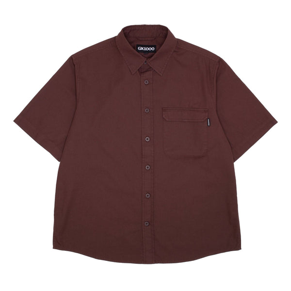 GX1000 Big Pocket S / S Button Down (Brown )